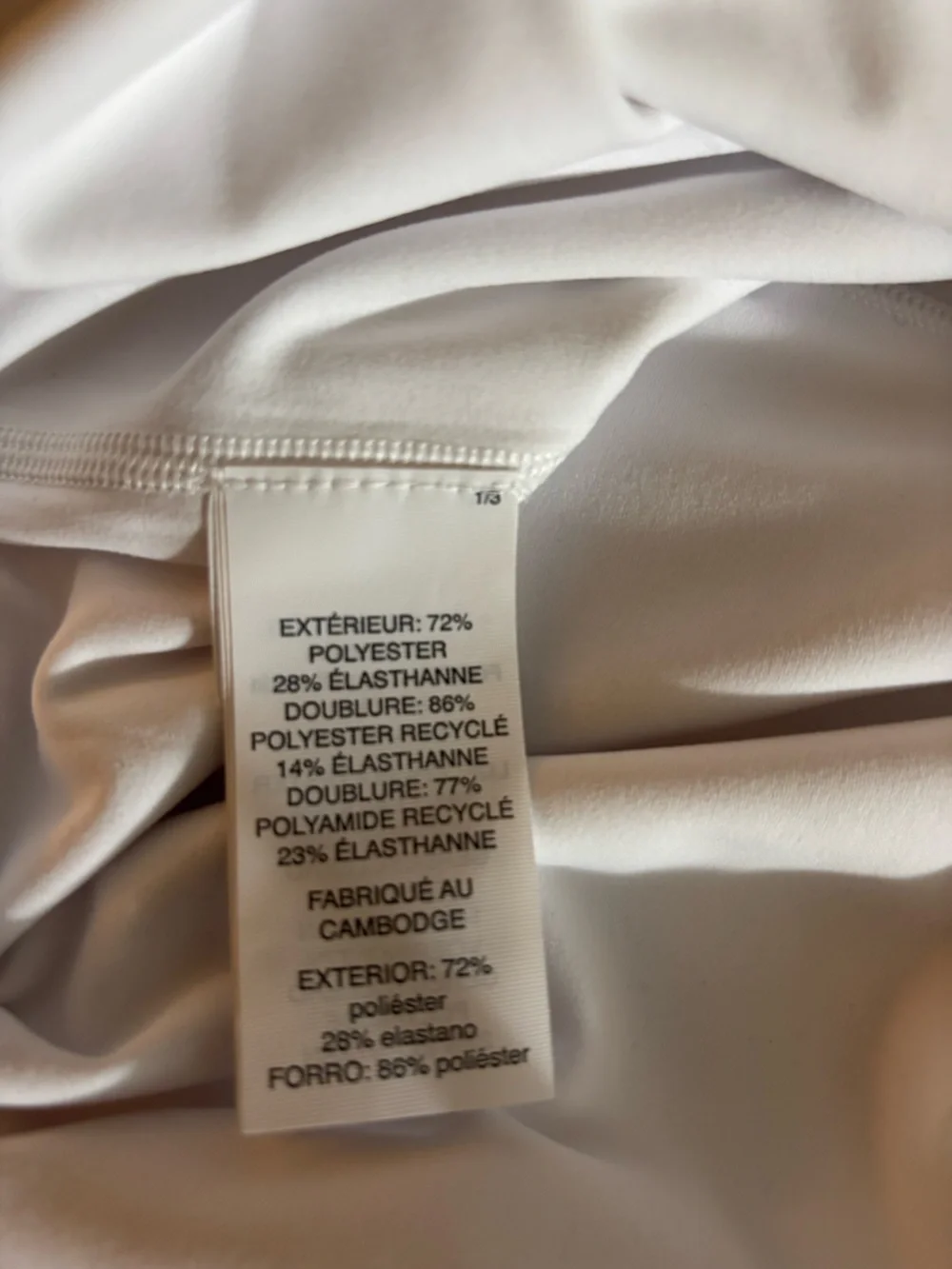 Vuori Cream Sleeveless Drawstring Waist Tennis Dress - Picture 7 of 7